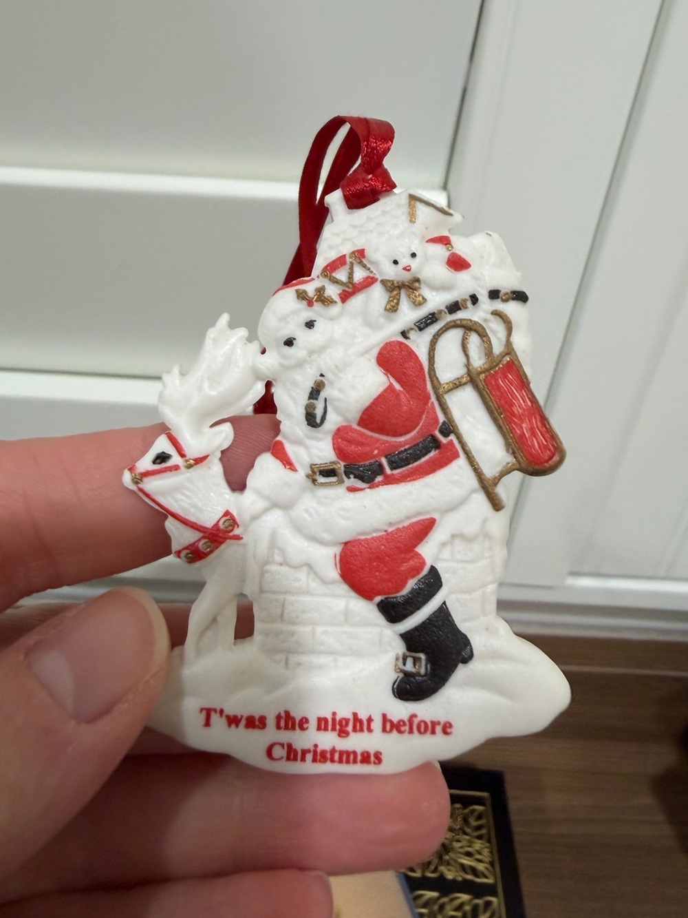 Wedgwood Twas the Night Before Christmas Ornament